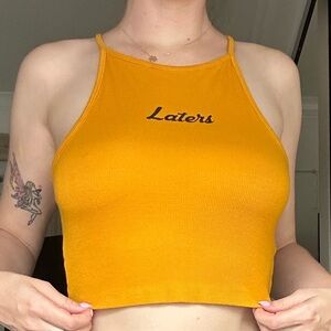 ⭐️3 for $12⭐️ 🌞 Forever 21 Laters Mustard Ribbed Top 🌞
